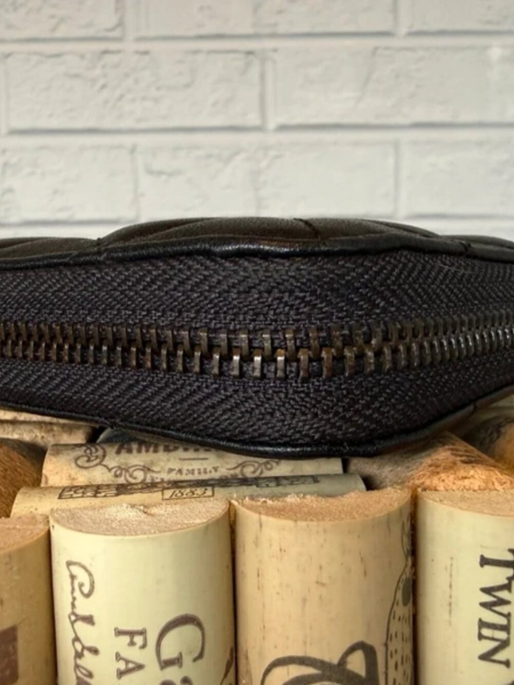 Classic Quilted Long Zippy Black Wallet - Picture 5 of 13